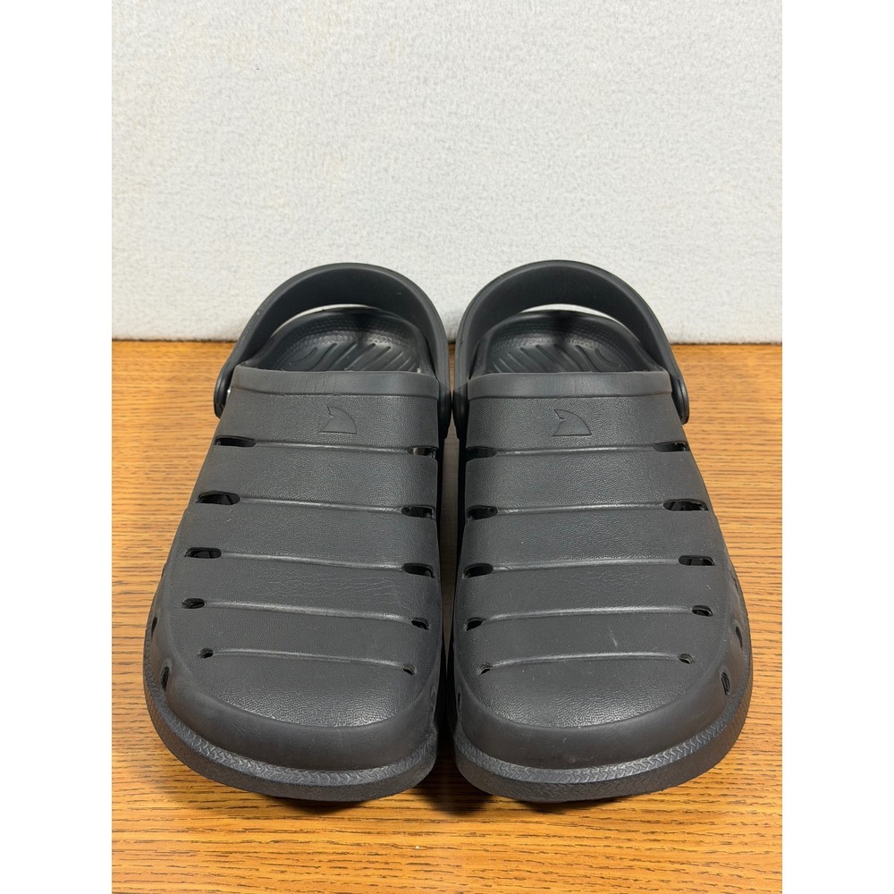 Rugged Shark Mens EVA Clog Shoes Black Slip On Water Sandals Size 7